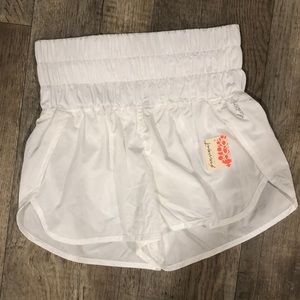Free people movement white shorts. Never worn.